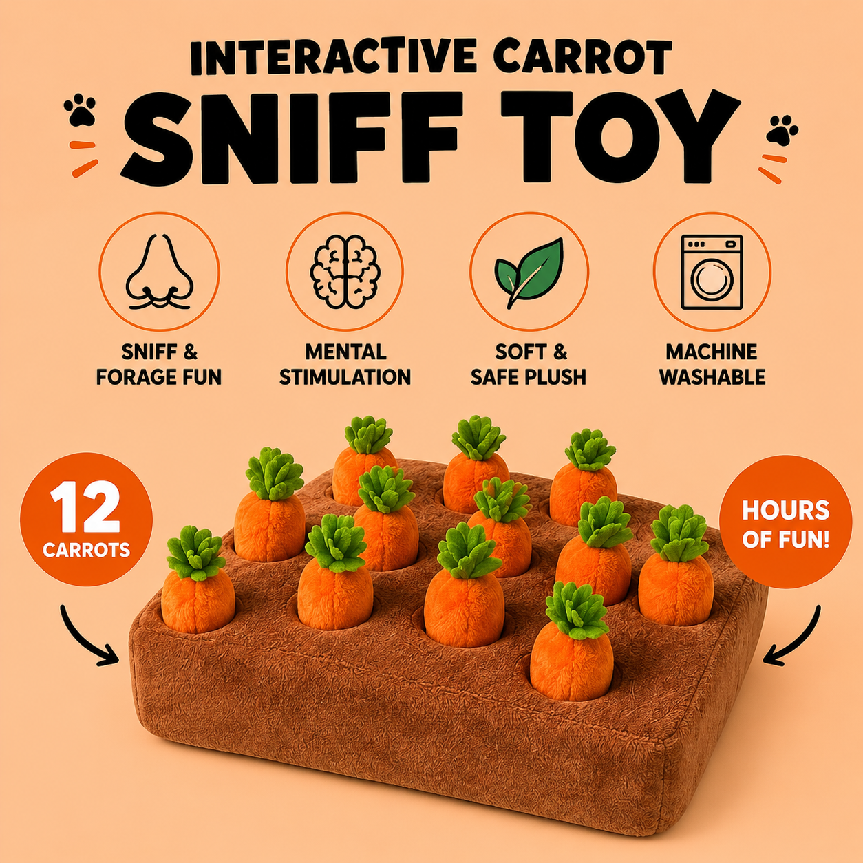 Carrot Sniff Mat